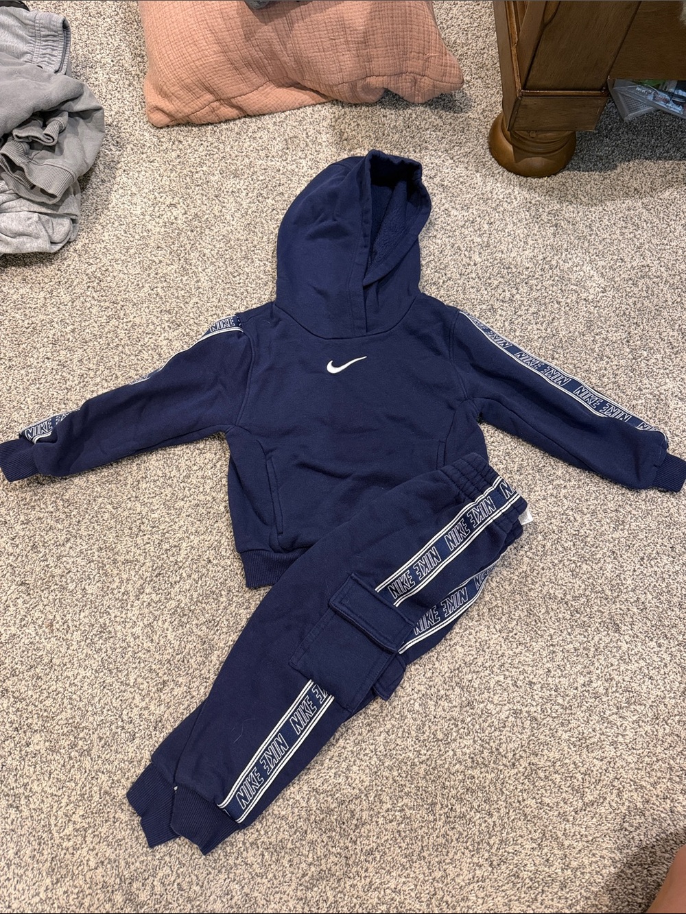 3T Nike Navy Blue Kids' Hoodie & Joggers Set